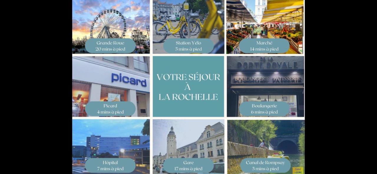 Apartamento L'escapade de Rompsay Cosy&Moderne La Rochelle  Exterior foto